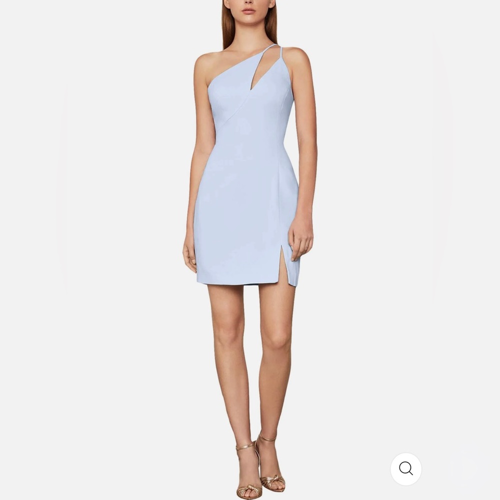BCBGMAXAZRIA - Eve Womens Cut Out One Shoulder Mini Dress